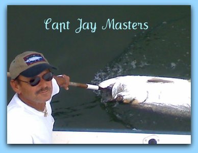 Capt Jay Masters at Fat Cat fishing charters.